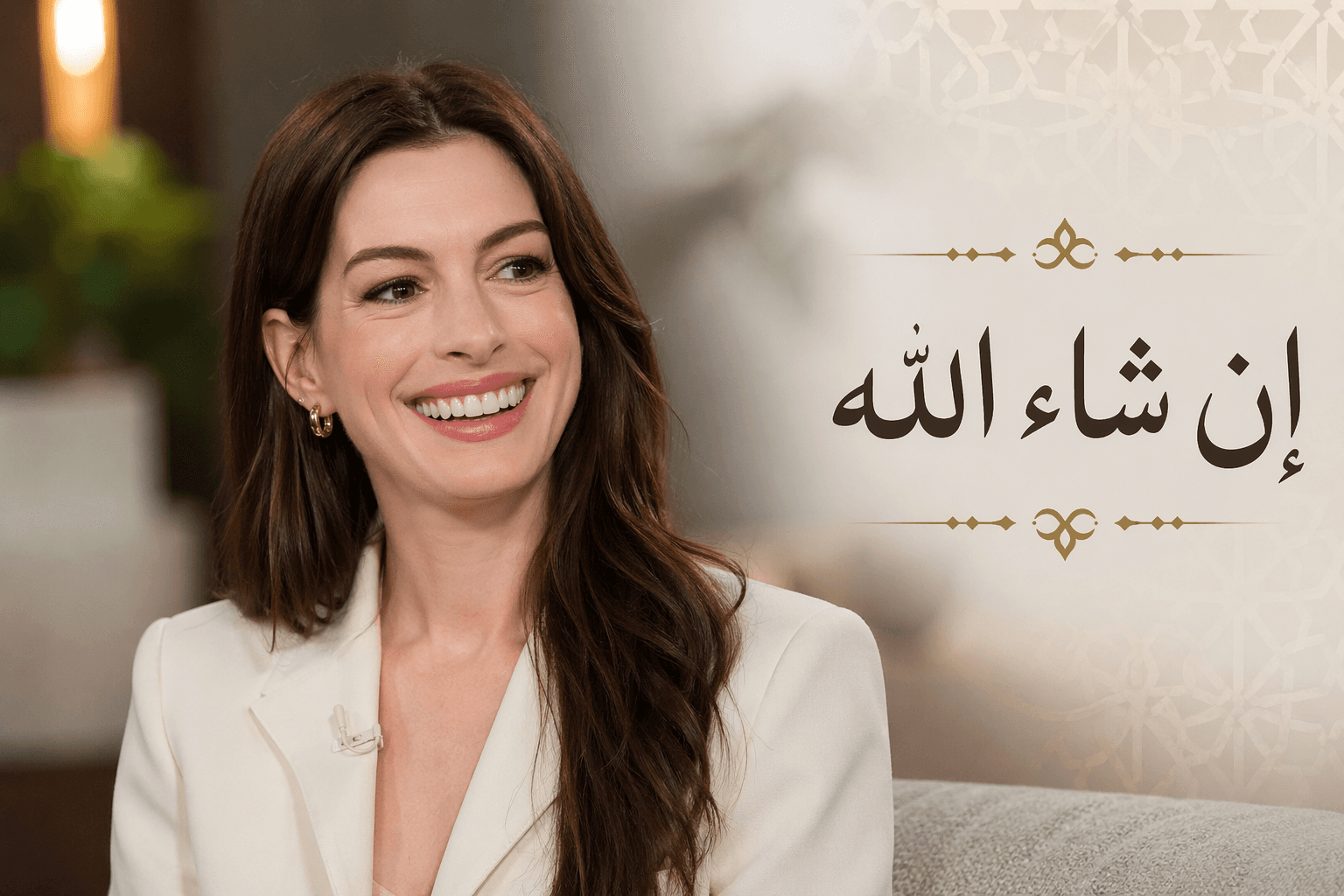 استخدام آن هاثاواي لعبارة "إن شاء الله" العربية يثير جدلاً واسعاً على الإنترنت